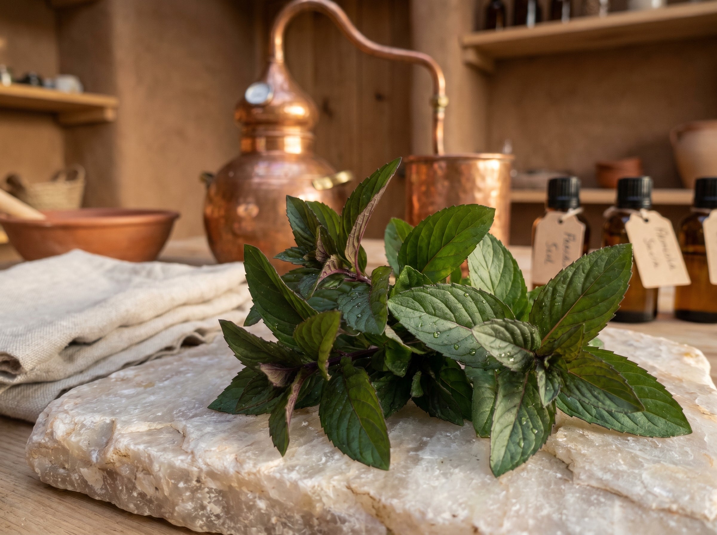 La Menthe Poivrée — Fraîcheur Intense et Vertus Thérapeutiques