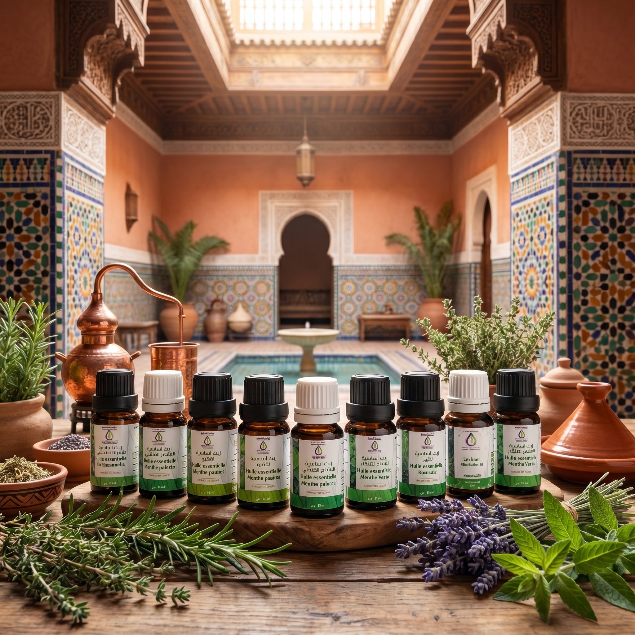 colection des huiles essentielles de la cooperative al iklil