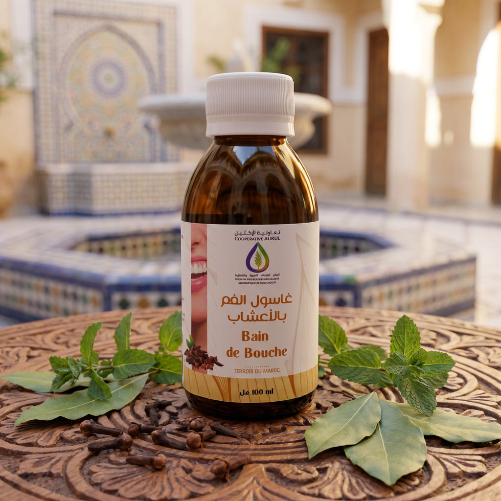 Bain de bouche naturel bio maroc riad