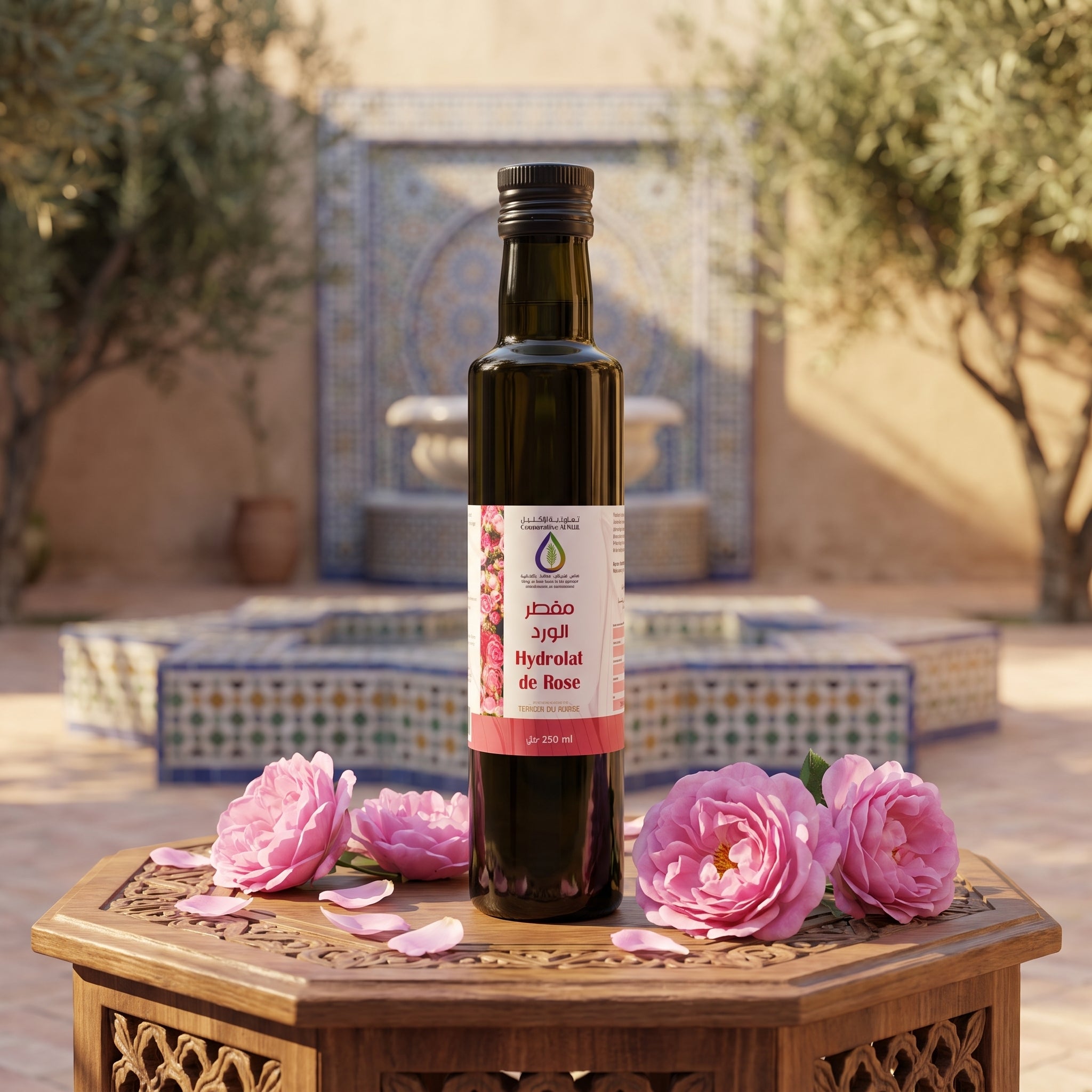 Hydrolats de rose de damas de la Coopérative AL IKLIL 