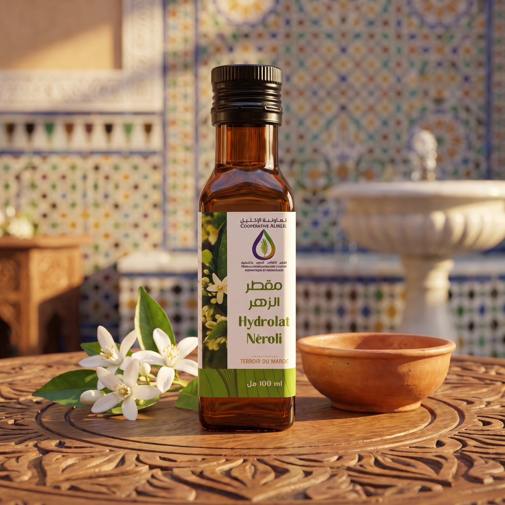 Hydrolat de neroli de la Coopérative AL IKLIL 