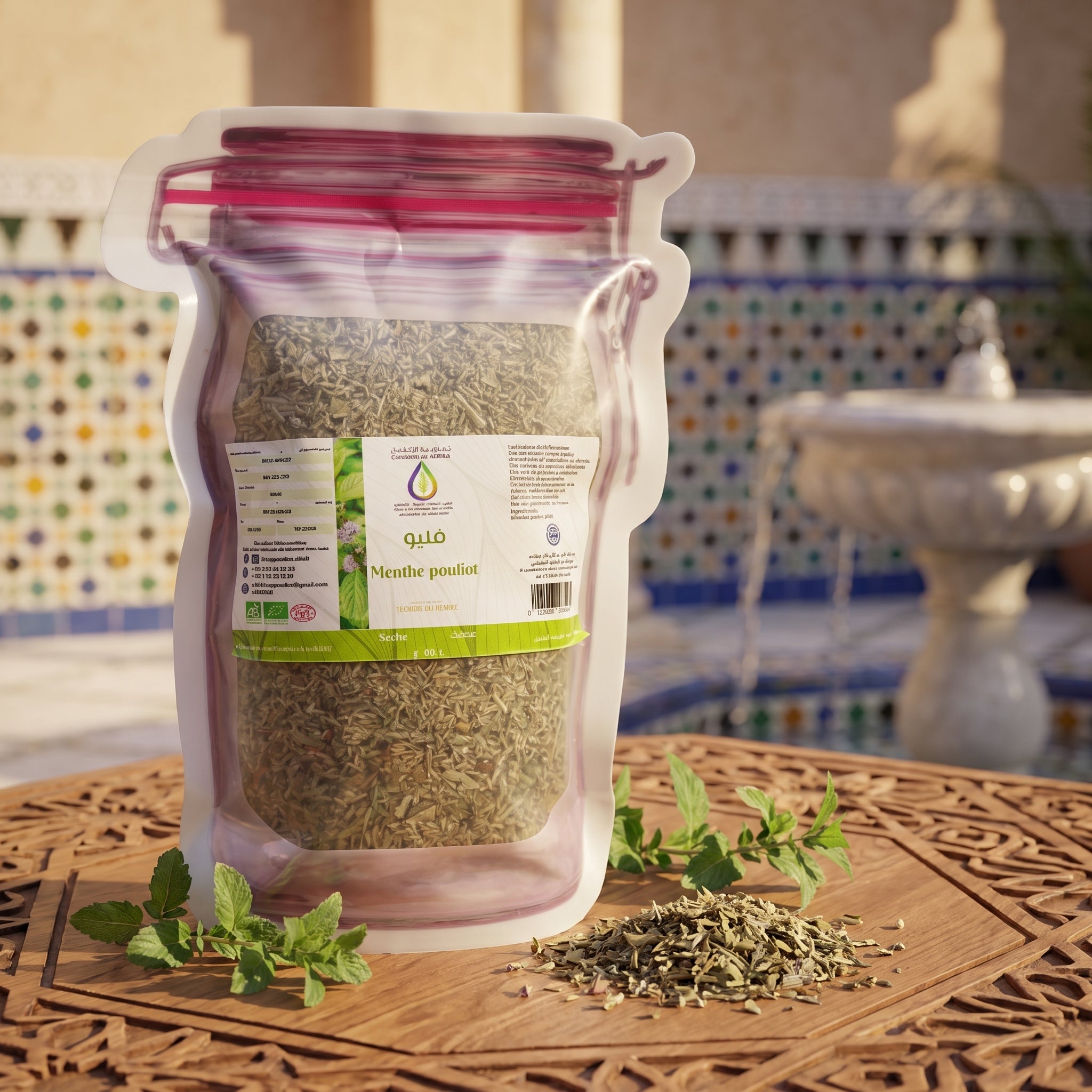 Menthe pouliot sechee aliklil bio maroc