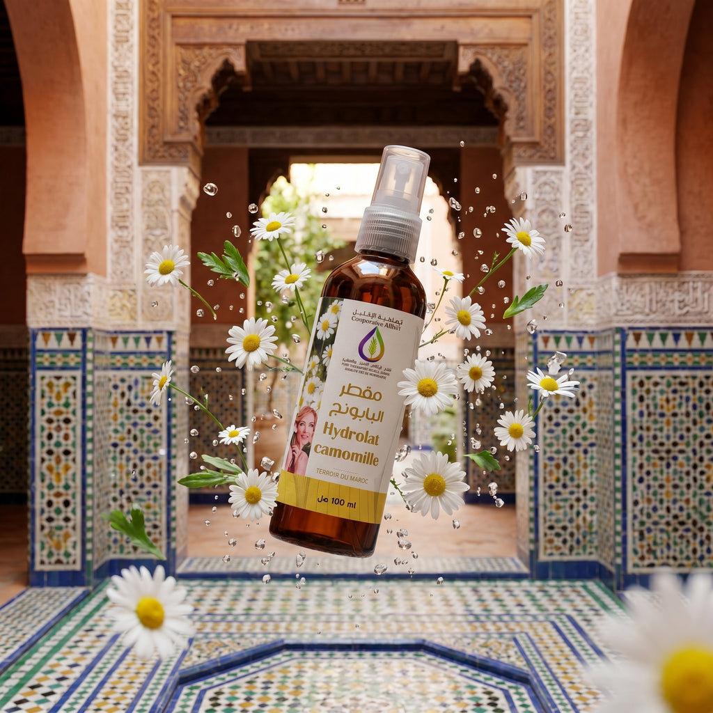 hydrolat camomille spray 100ml bio maroc de la cooperative AL IKLIL