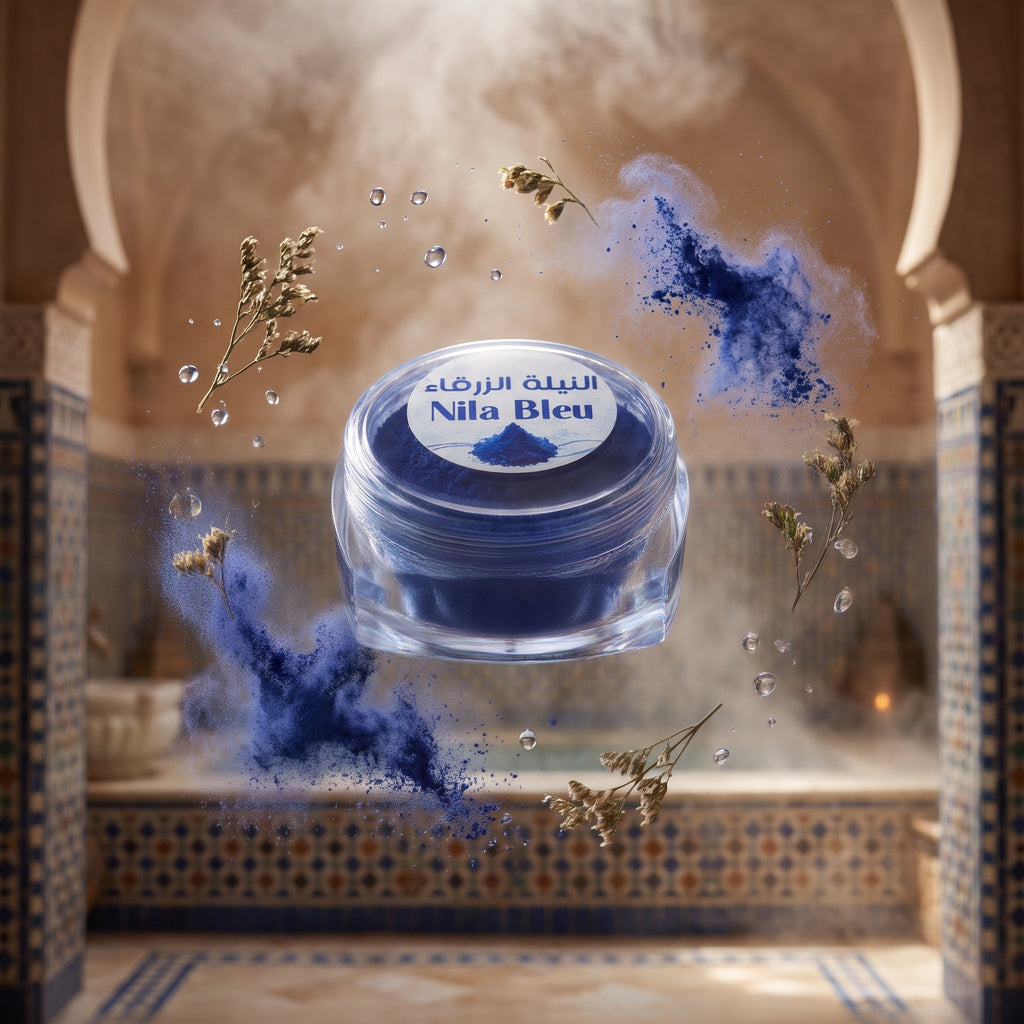 Nila bleu bio maroc peau